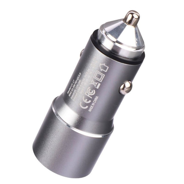 Biva CC17 30W Fast Car Charger – Dual USB Quick Charge Car Adapter